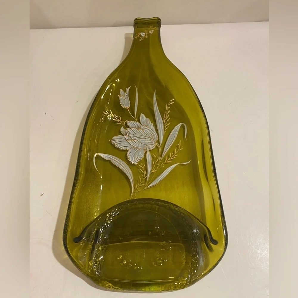 Melted Glass Bottle Spoon Rest (FV)